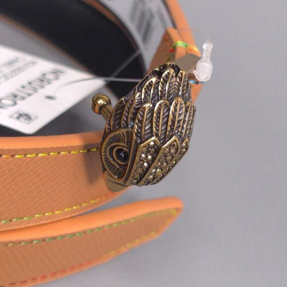 KURT GEIGER Women’s New Belt Leather Eagle Head S/M Camel Rainbow KG100272C-230 main image 10